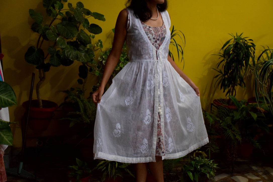 Chikankari Jacket – Indi Tribe