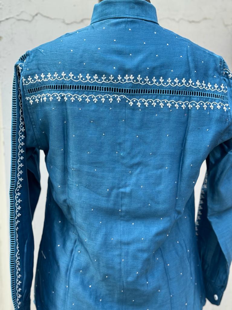 Silk Chanderi Shirt