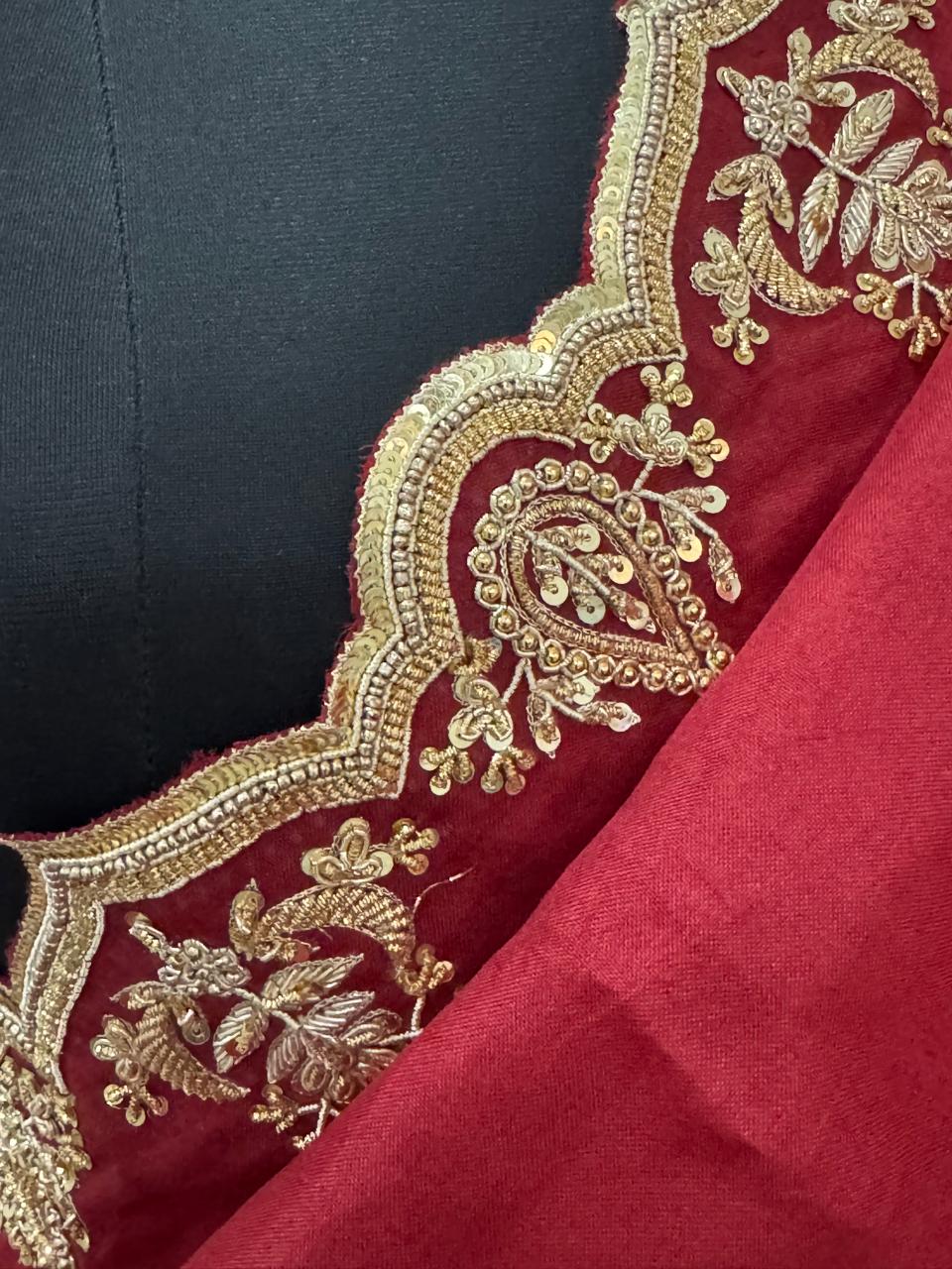 Pure Organza with Zardosi Saree