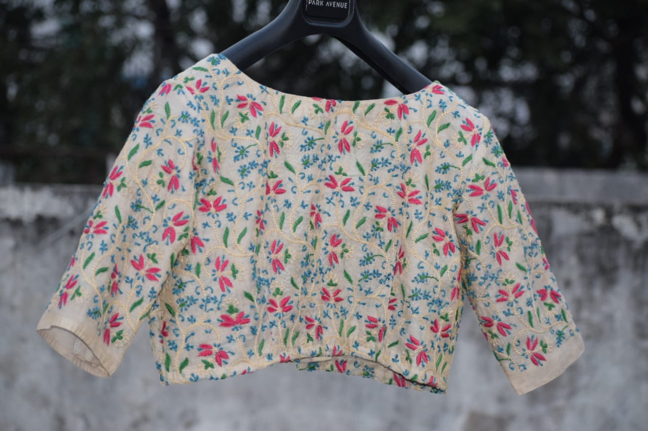 Birds of Paradise 2 - Chikankari Blouse