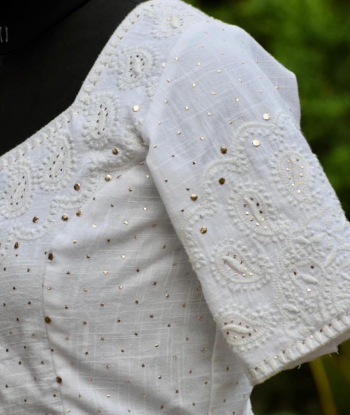 Starry Day Linen Blouse