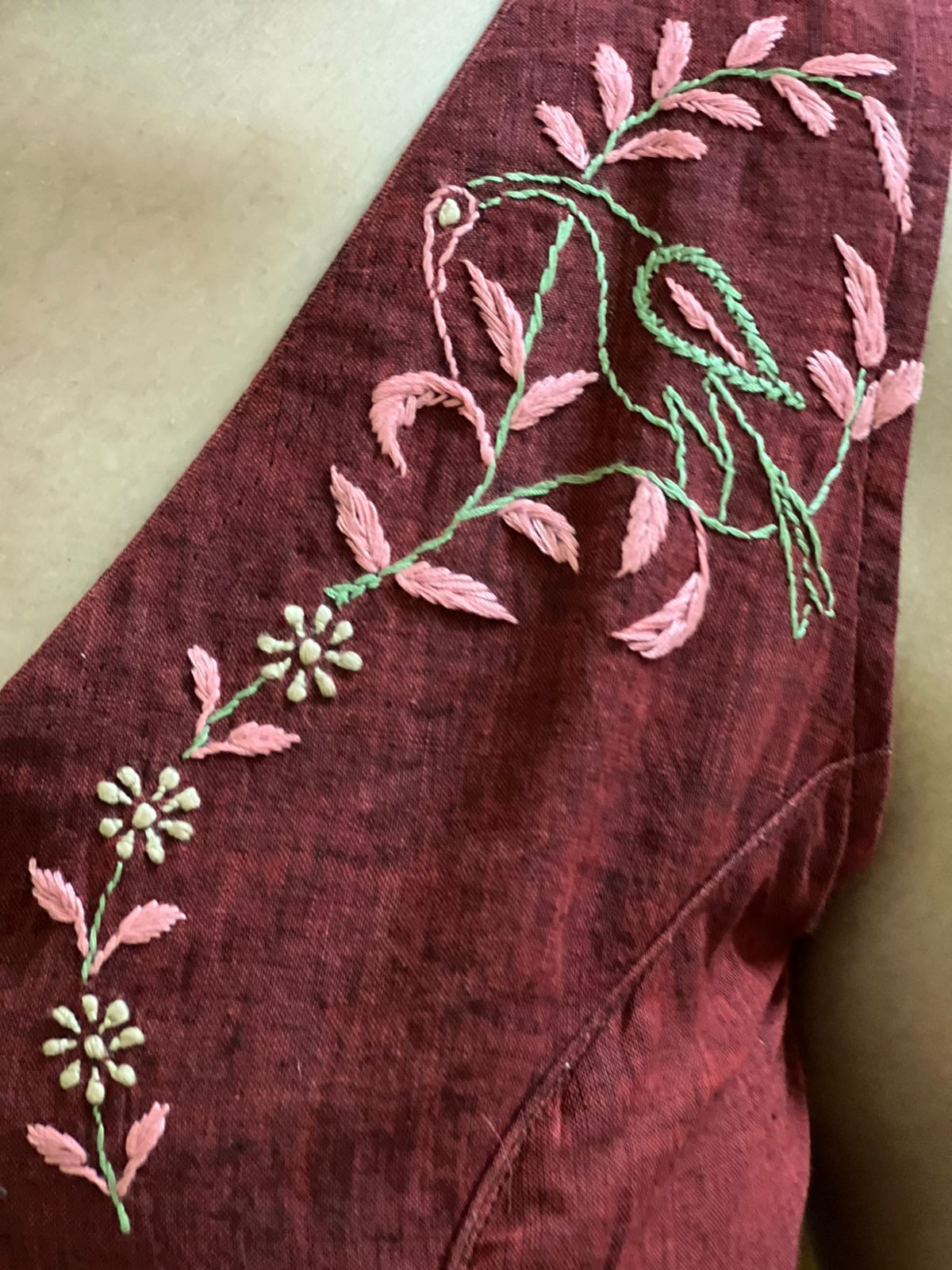Mix-o-Maroon Chikankari Blouse