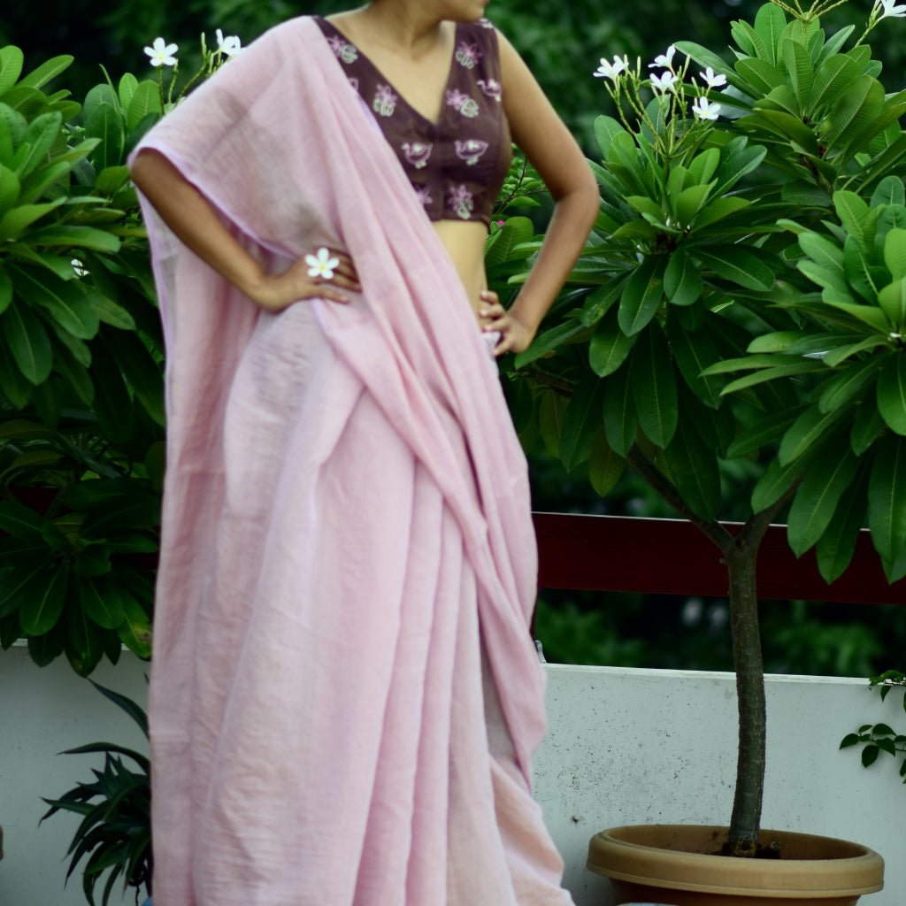 Wine of Life - Chikankari Blouse