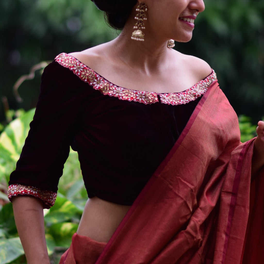 Bardot-Neck Princess Blouse
