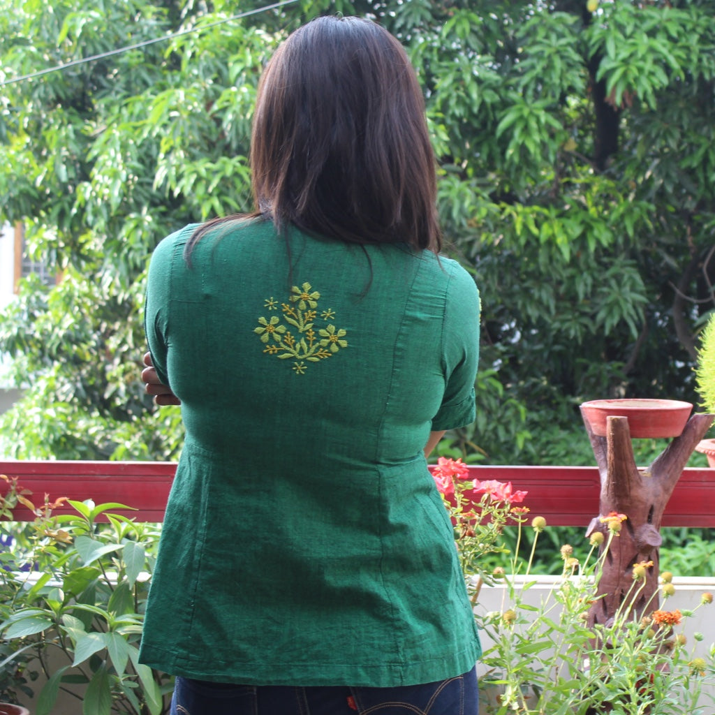 Ruby Green - Linen Top